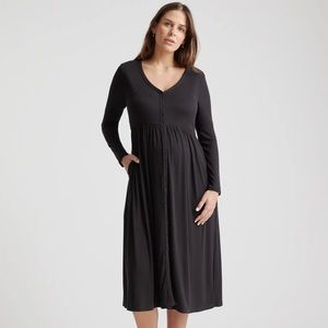 New- Quince Maternity & Nursing button front dress